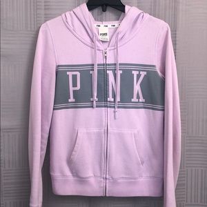 PINK VICTORIA SECRET ZIPUP